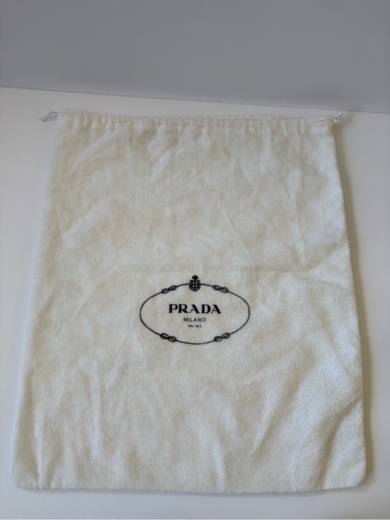 Prada Handbags - Authentic PRADA Milano M Empty Dust Bag Drawstring Style 14*16.5 White Fleece